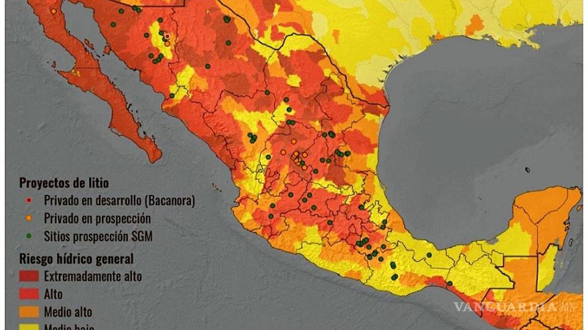 $!El Servicio Geológico Mexicano realizó trabajos en 82 localidades de 17 estados, en los que se identificaron “posibles yacimientos del mineral”, según el informe elaborado por Mining Watch Canadá y Rema