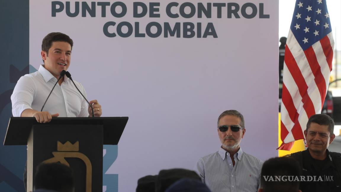 Inaugura Samuel García checkpoint del Puente Colombia