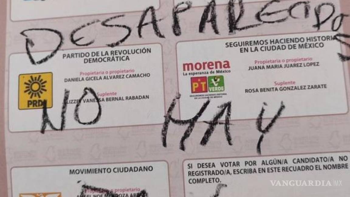 Los queremos vivos, ‘votan’ por las personas desaparecidas en México