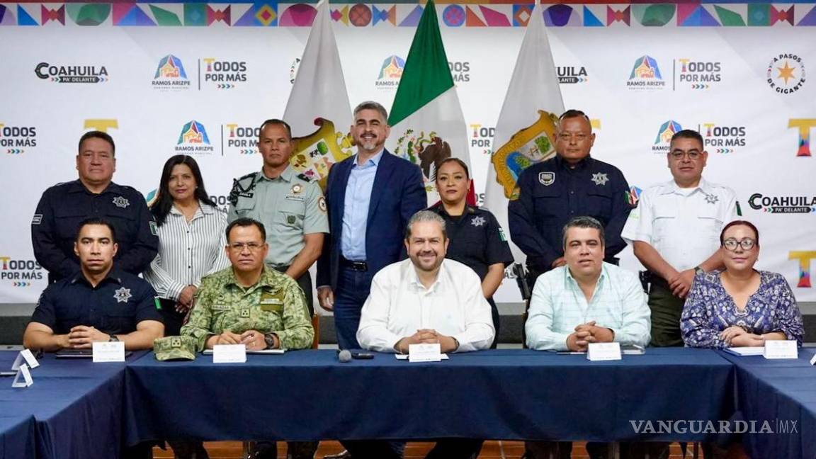 Ramos Arizpe fortalece estrategia de seguridad con coordinación entre los tres niveles de gobierno