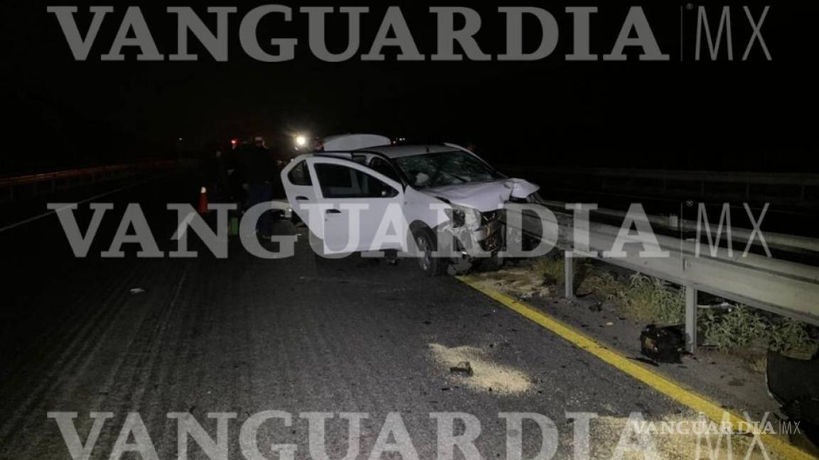 Conductor muere prensado en la carretera Torreón-Saltillo