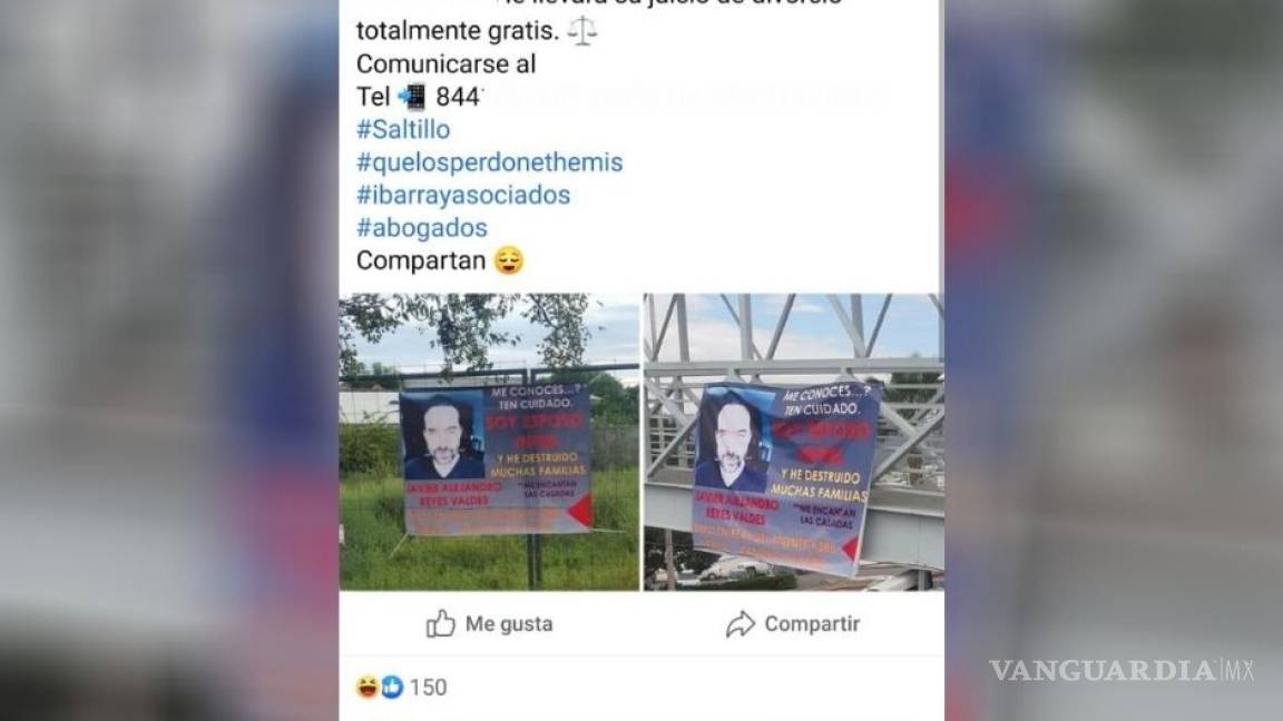 $!Se 'desata ola' de ofertas en Saltillo para hombre exhibido en manta; otros las cuestionan