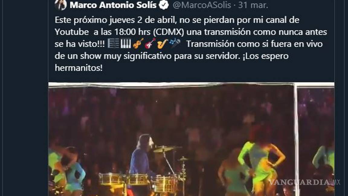 $!'Espero que ya tengas las botanas listas': Marco Antonio Solis responde a Chúmel Torres en Twitter y usuarios enloquecen