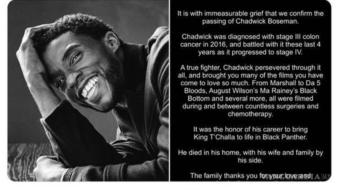 $!Su fallecimiento fue un shock para casi todos, pues aunque había sido diagnosticado en 2016, mantuvo su enfermedad en privado y continuó trabajando.