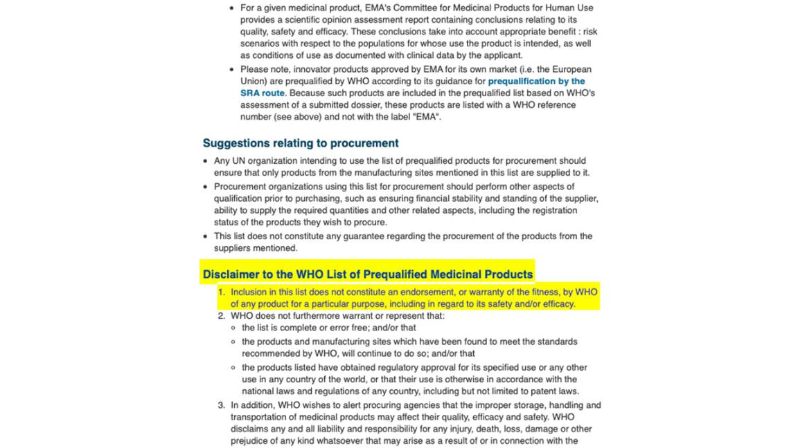 $!Documento de la OMS confirma que no avala medicinas de AMLO