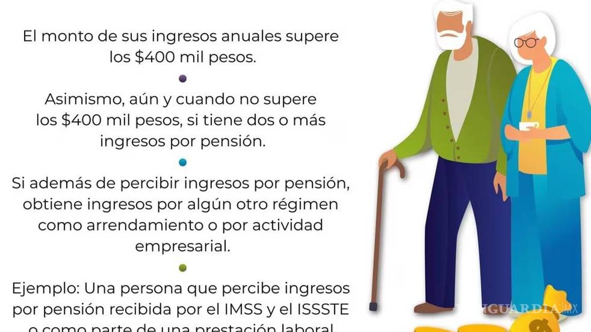 $!Si eres pensionado del IMSS o del ISSSTE tal vez debas declarar ante el SAT, checa por qué