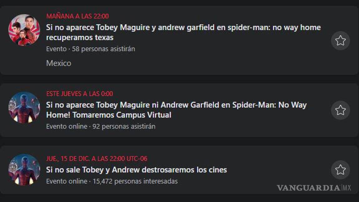 $!Crean eventos por si Andrew y Tobey no aparecen en la película de Spider-Man: No Way Home