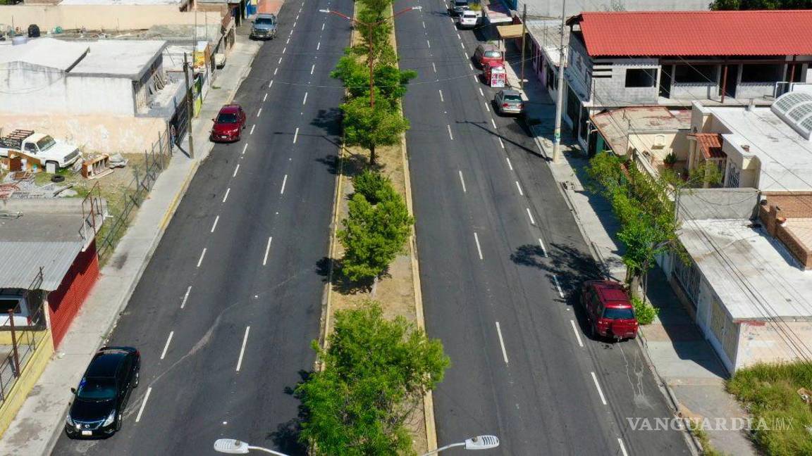 $!El bulevar Hidalgo, junto con el bulevar Guerrero—que también fue recientemente rehabilitado—constituye una de las principales vías de conexión para varias colonias.