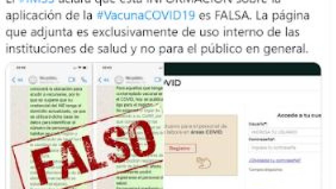 Alerta delegación del IMSS de Coahuila sobre intentos de estafa con vacuna anti-COVID-19