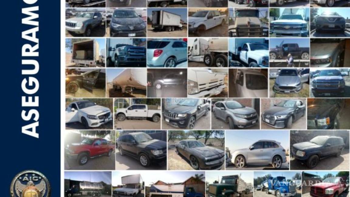Aseguran 112 vehículos con reporte de robo en Santa Rosa de Lima