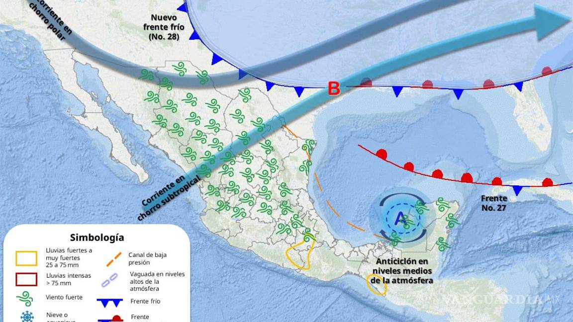$!Las ráfagas de viento de hasta 80 km/h podrían causar caída de árboles y daños en estructuras vulnerables.