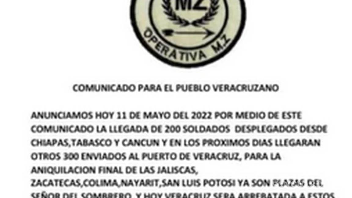 $!‘El Mayo’ Zambada y 500 sicarios llegan a Veracruz para ‘aniquilar’ al CJNG... y amenazan a Cuitláhuac García