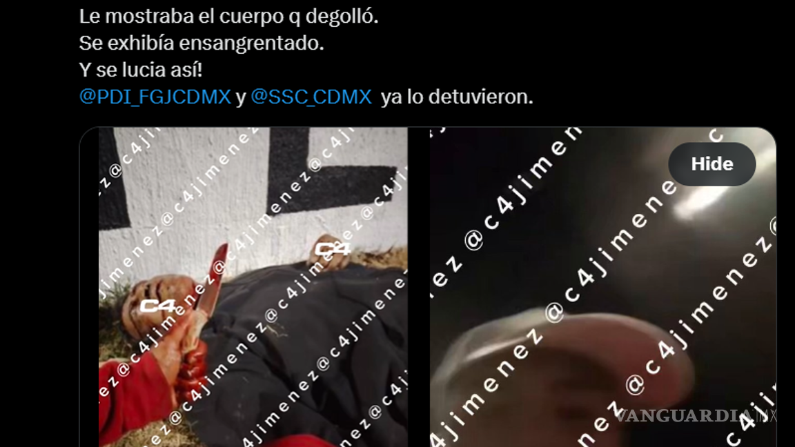 $!Joven presume por error a su madre que degolló a un hombre en Milpa Alta, CDMX