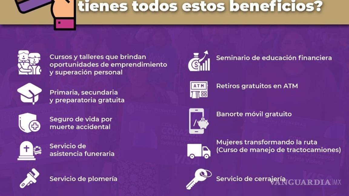 $!Cómo saber si fuiste aceptada en el programa de Tarjeta Violeta Bienestar 2025 y a dónde acudir