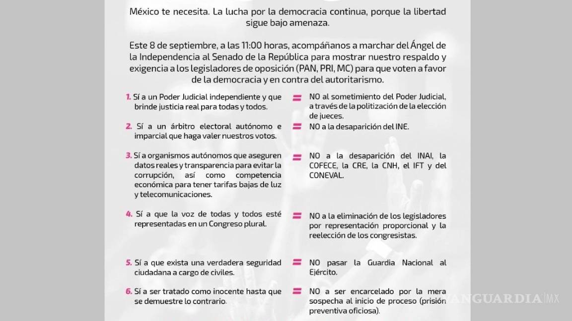 $!Marea Rosa convoca a marcha para el 8 de septiembre
