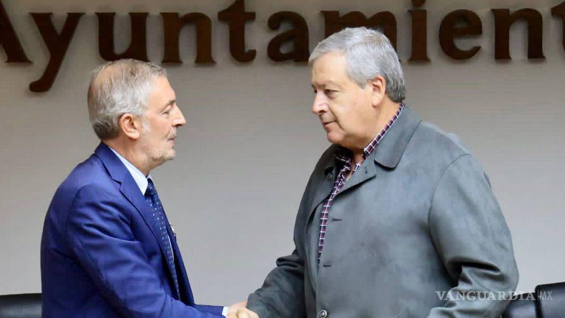 Estrecha Chema Fraustro lazos de cooperación con Italia; se reúne con embajador en México