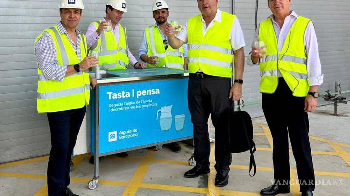 Visita delegación de Aguas de Saltillo plantas tratadoras de Aguas de Barcelona