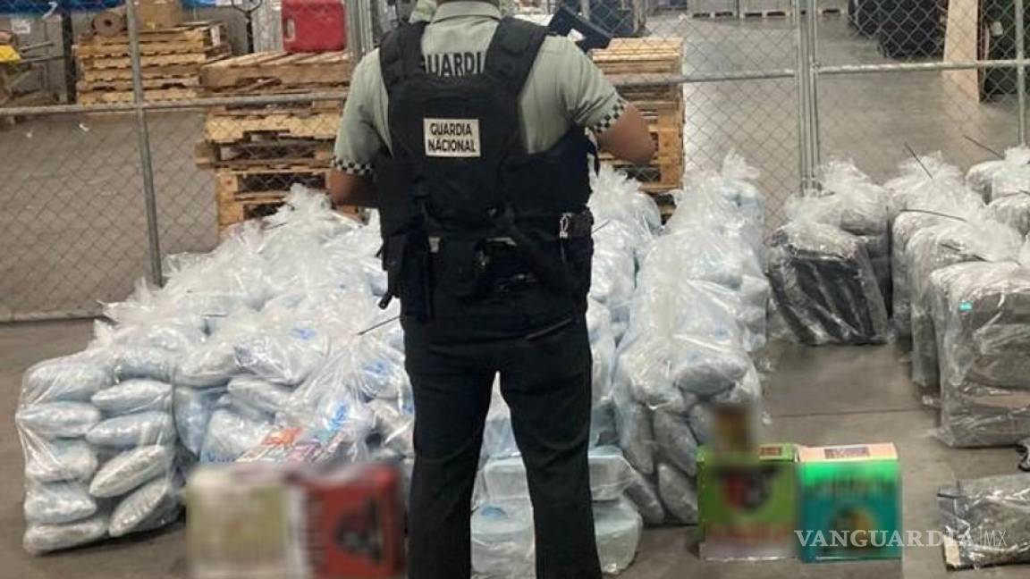 Golpe al narco: incauta GN 598 kilos de mariguana en el aeropuerto de Guadalajara