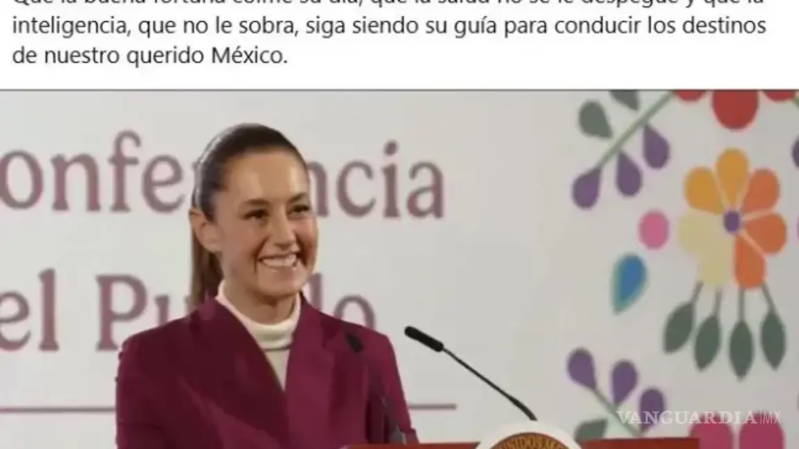 $!Claudia Sheinbaum agradece ‘polémica’ felicitación de Beatriz Gutiérrez Müller, por su 63° cumpleaños