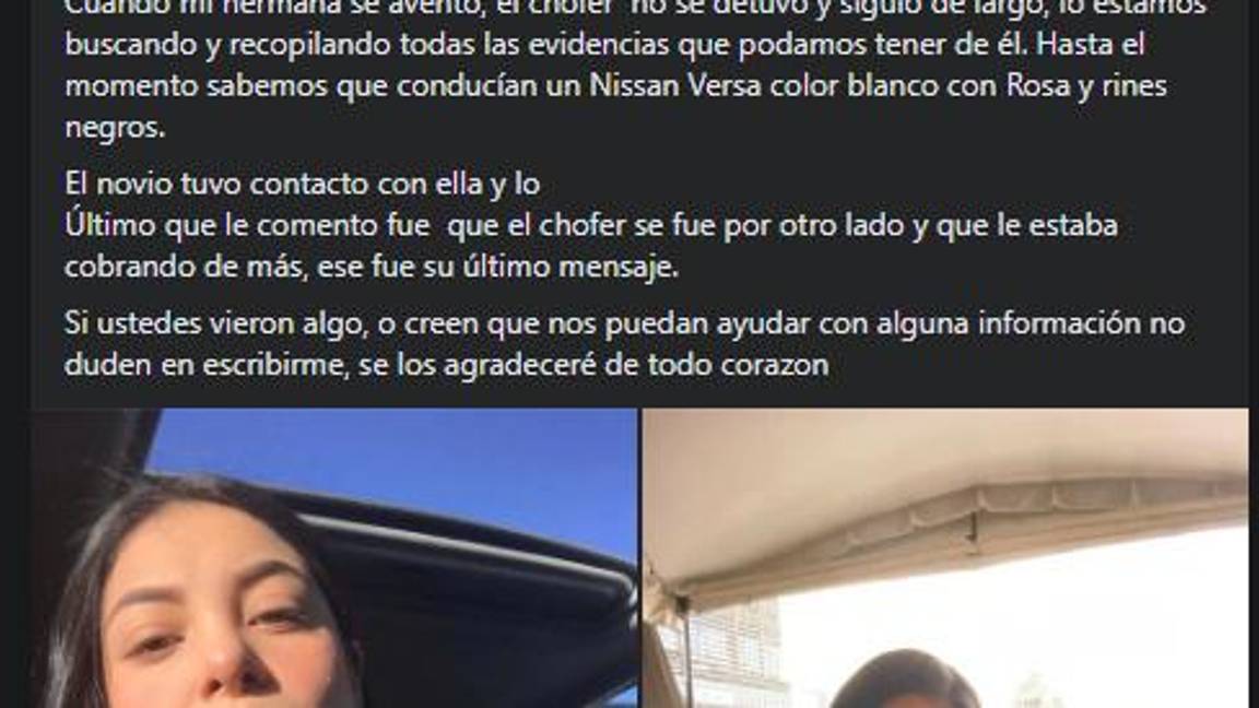 $!Jovencita en la CDMX, al igual que saltillense, salta de taxi al sentirse acosada y fallece