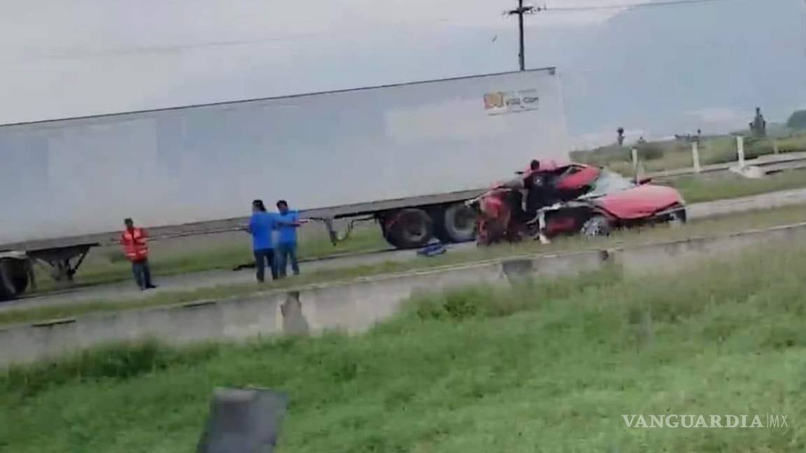 Copiloto pierde brazo en accidente en Escobedo