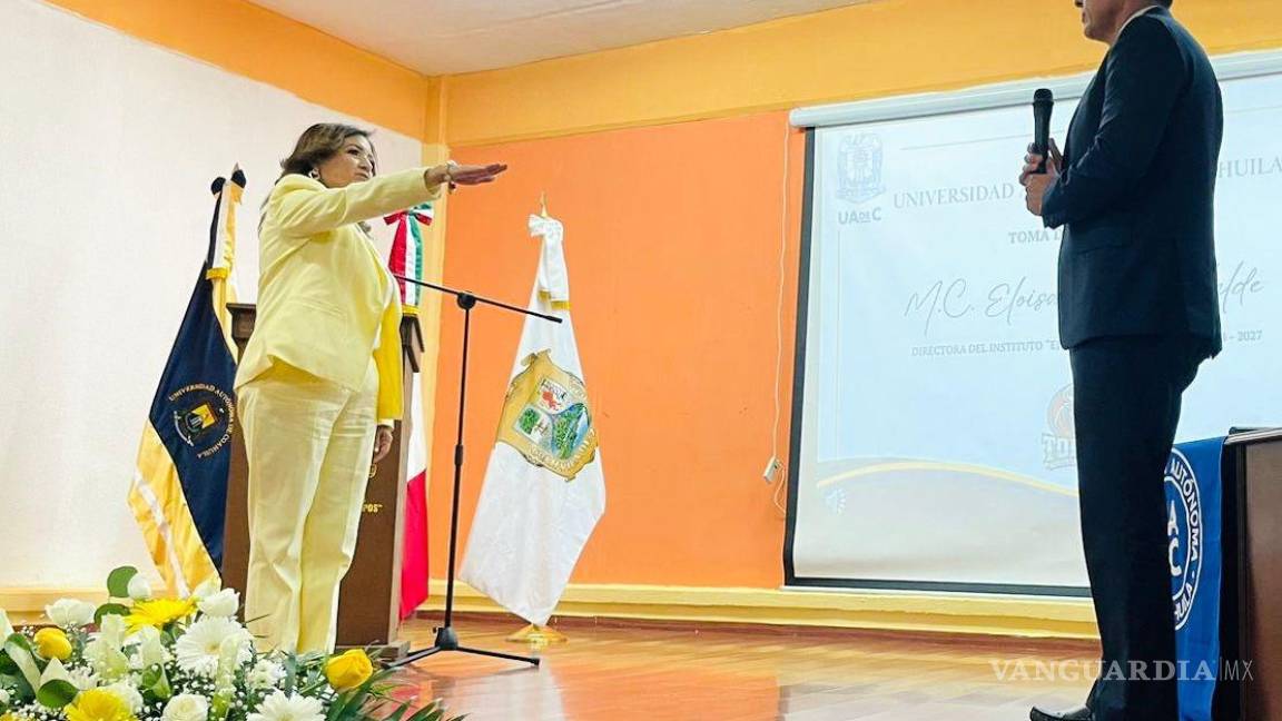 Toma protesta primera directora del Instituto Ejido 8 de Enero de la UAdeC, en Frontera, Coahuila