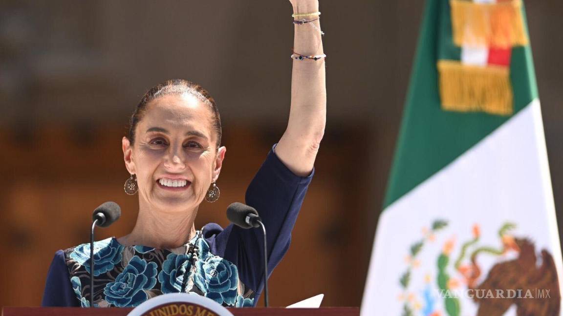 $!No podemos ceder en nuestra soberanía, afirma Sheinbaum en asamblea por pausa de aranceles