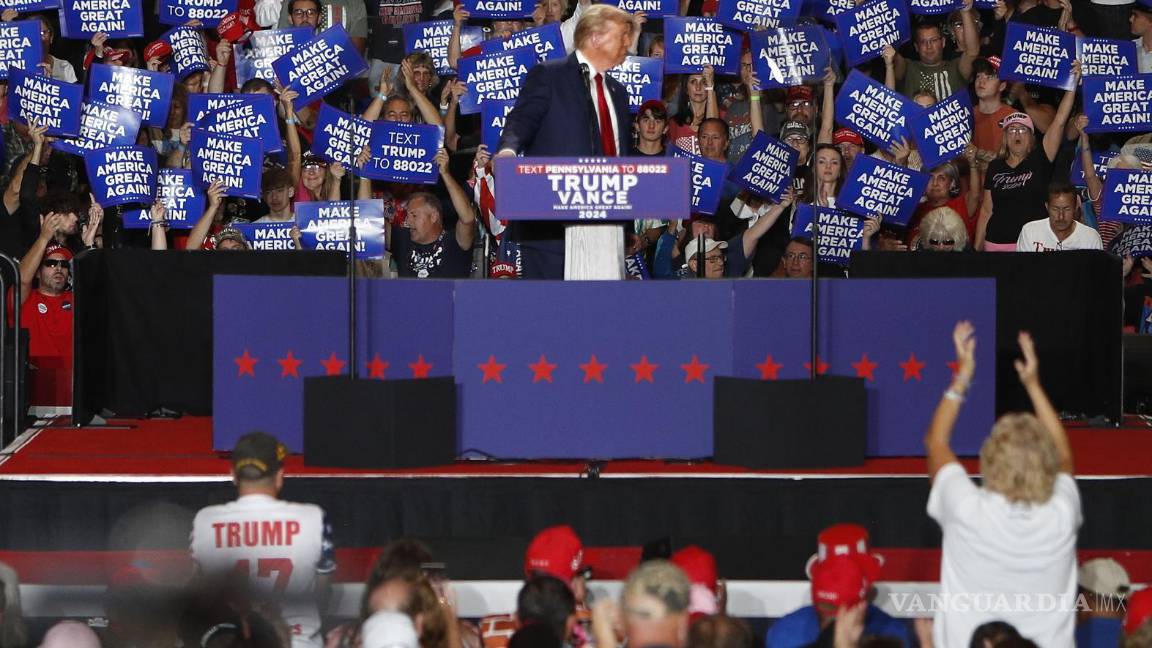 $!La retórica xenofóbica del expresidente y candidato republicano Donald Trump acaparó parte del discurso, migrantes y líderes comunitarios en Washington.