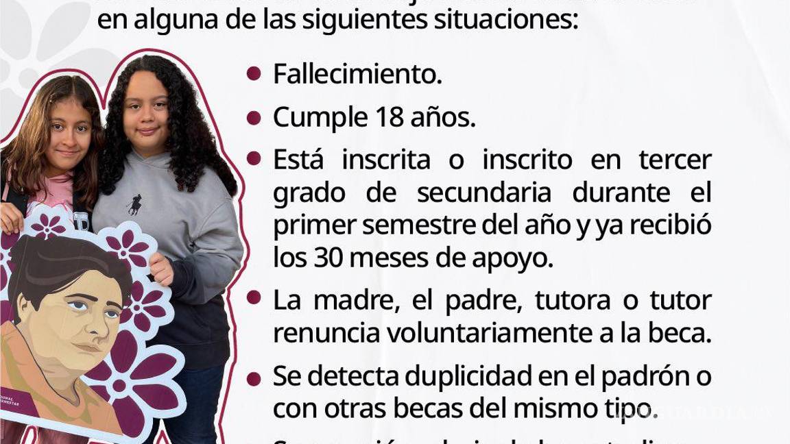 $!¡No pierdas tu beca! ¿Por qué motivos pueden cancelar tu beca Rita Cetina o Benito Juárez?