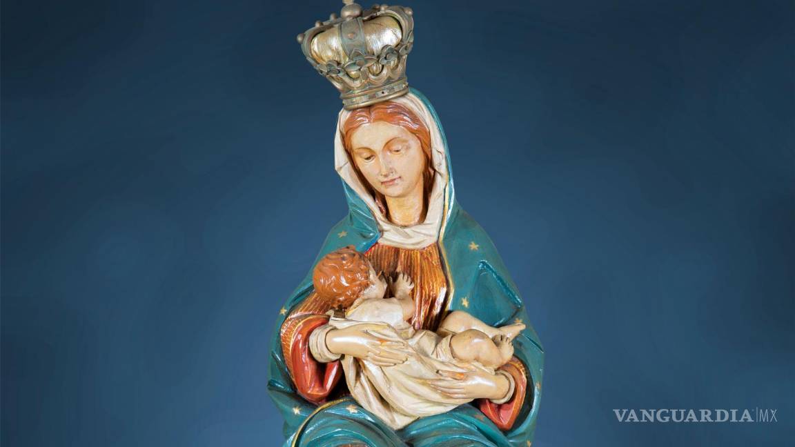 $!Imagen de Nuestra Señora de la Leche, donde aparece la virgen María amamantado al niño Jesús o virgen nodriza, en San Agustín, Florida