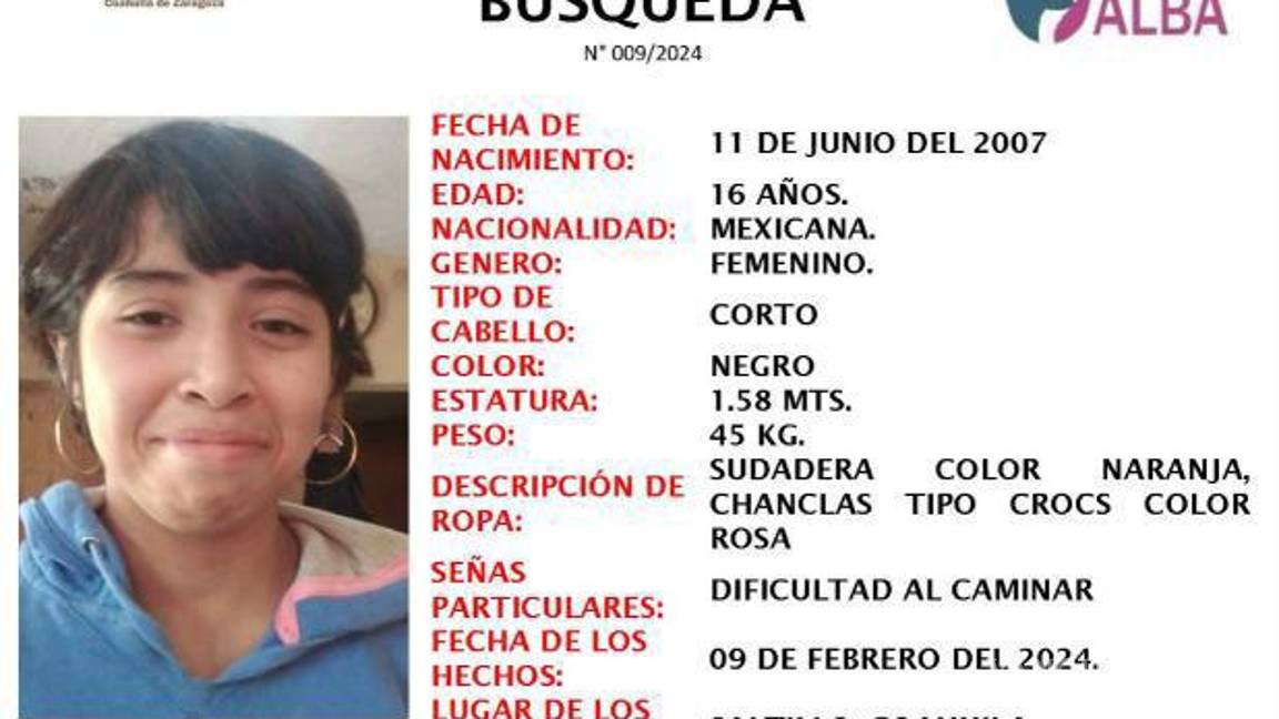 $!Autoridades solicitaron la colaboración de la ciudadanía para encontrar a Valeria.