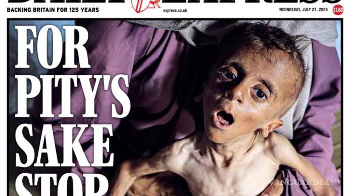 La desgarradora portada del Daily Express aumenta la presión sobre el Gobierno de Reino Unido para que actúe en Gaza