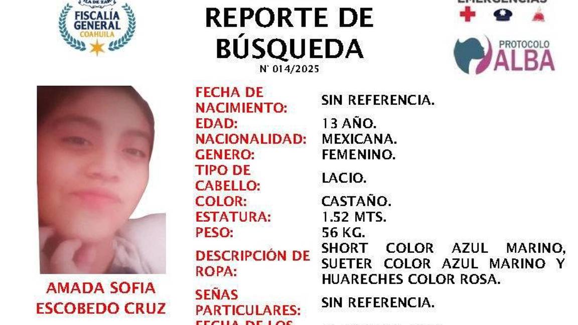 $!Desaparecen niñas en Acuña; Fiscalía de Coahuila solicita ayuda para localizarlas