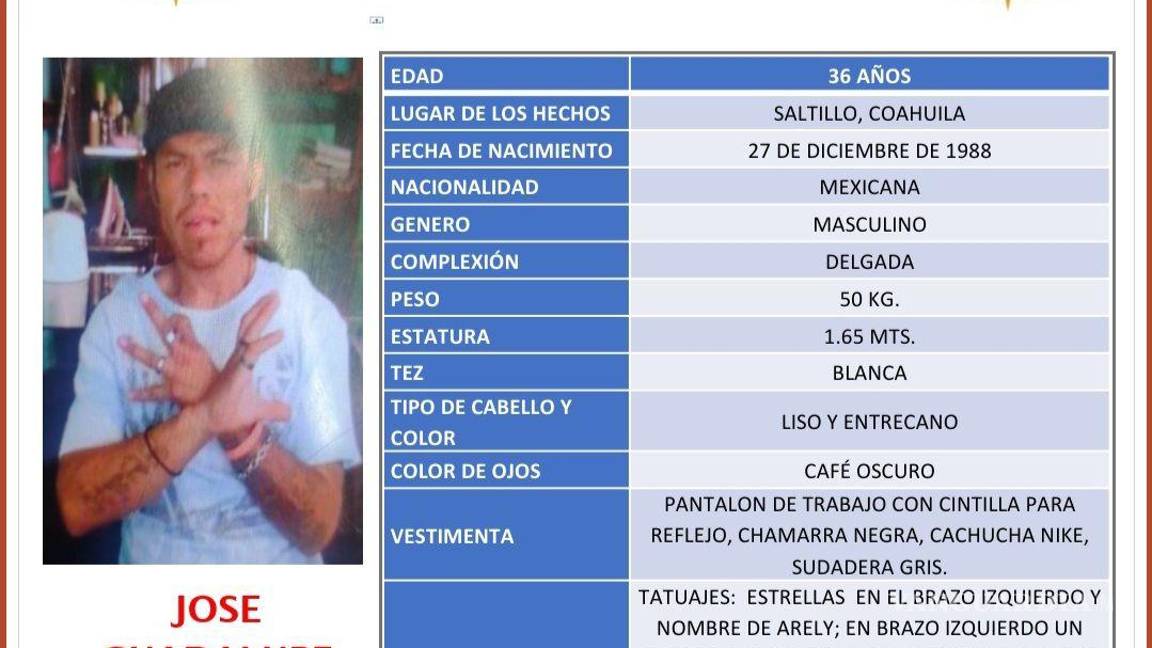 $!Desaparece hombre en Saltillo; Fiscalía solicita ayuda para localizarlo