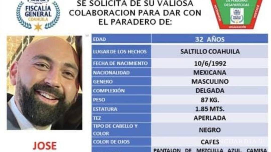 ¿Lo has visto? Solicitan apoyo para localizar a José Heriberto, desaparecido en Saltillo