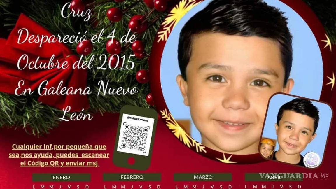 Coahuila: continúa búsqueda de Johan Gael; reparten calendarios 2024