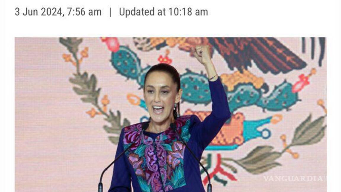 $!Primera Presidenta de México y científica: Así describen periódicos del mundo a Claudia Sheinbaum tras ganar elecciones de 2024