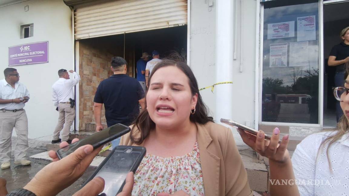 Arden oficinas del IEC de Monclova, fuego no alcanzó boletas ni actas, solo material electoral