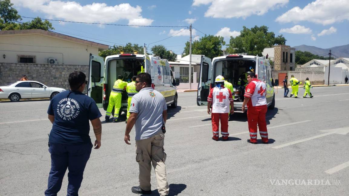 $!El fuerte accidente tuvo lugar en la carretera a Torreón.