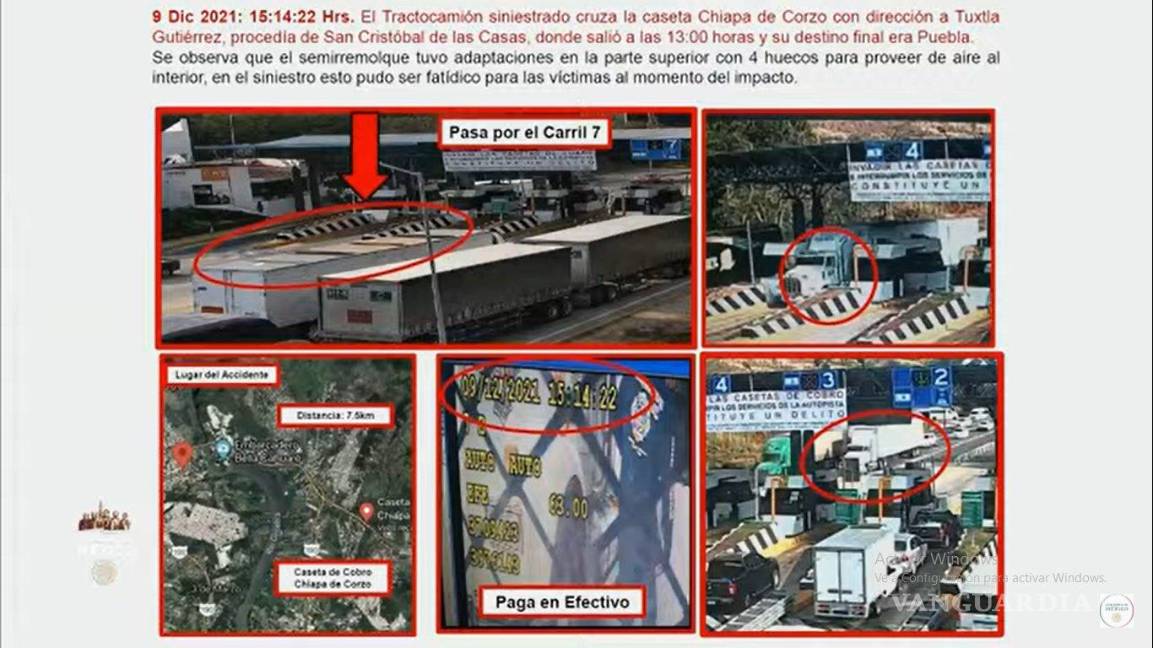 $!Accidente en Chiapas: Tráiler no pasó por puestos de vigilancia, asegura Guardia Nacional