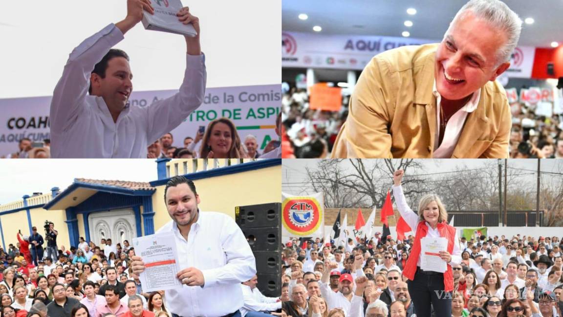 Coahuila: Esto dijeron los candidatos del PRI a principales alcaldías en su registro