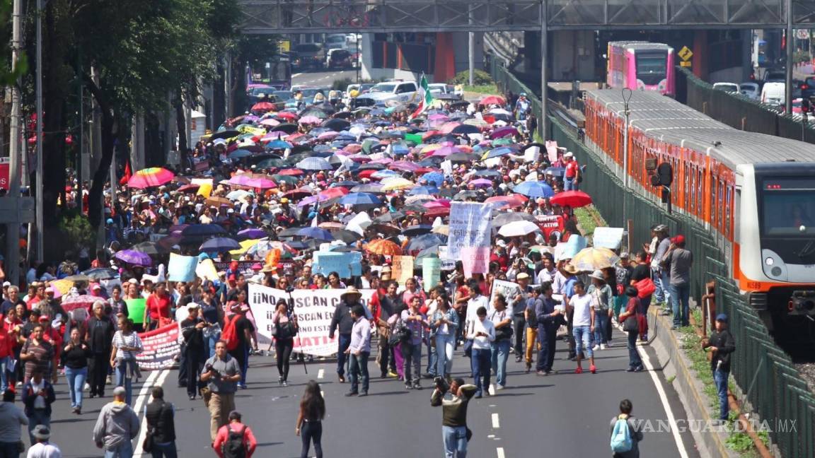 Reportan que hoy habrá 8 manifestaciones en distintos puntos de la CDMX