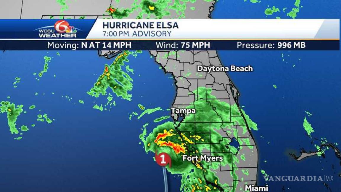 'Elsa' retoma fuerza como huracán y amenaza a Tampa, Florida