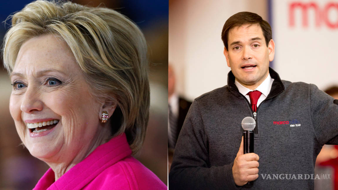 El principal diario de Iowa respalda a Hillary Clinton y a Marco Rubio