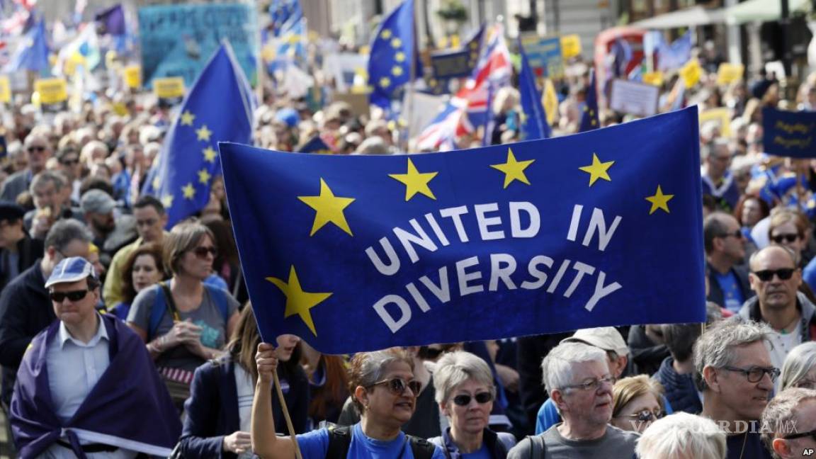 Protestan miles de ingleses contra el Brexit, en las calles de Londres