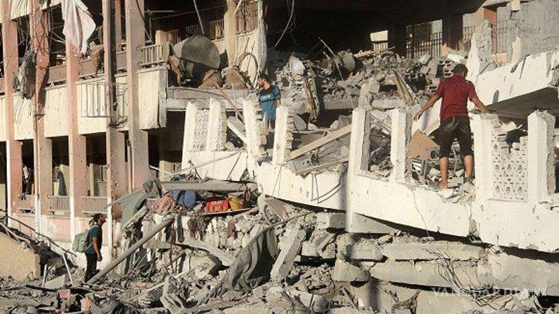 $!Al menos 25 muertos deja bombardeo de dos escuelas en Gaza