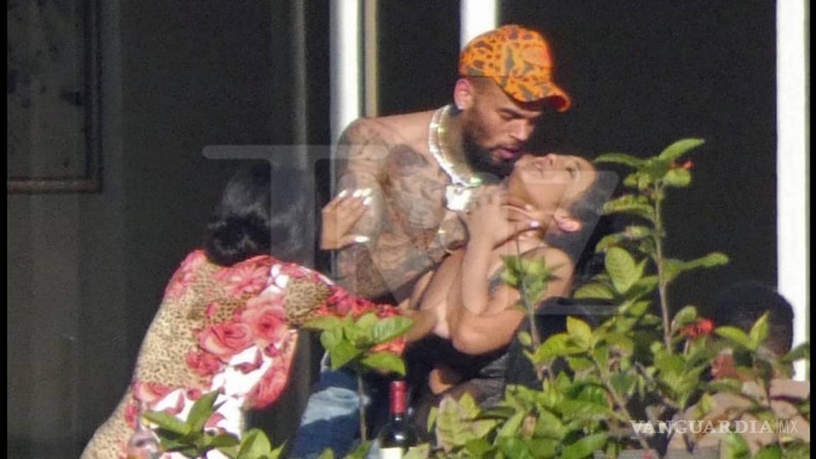 $!Captan a Chris Brown estrangulando a mujer