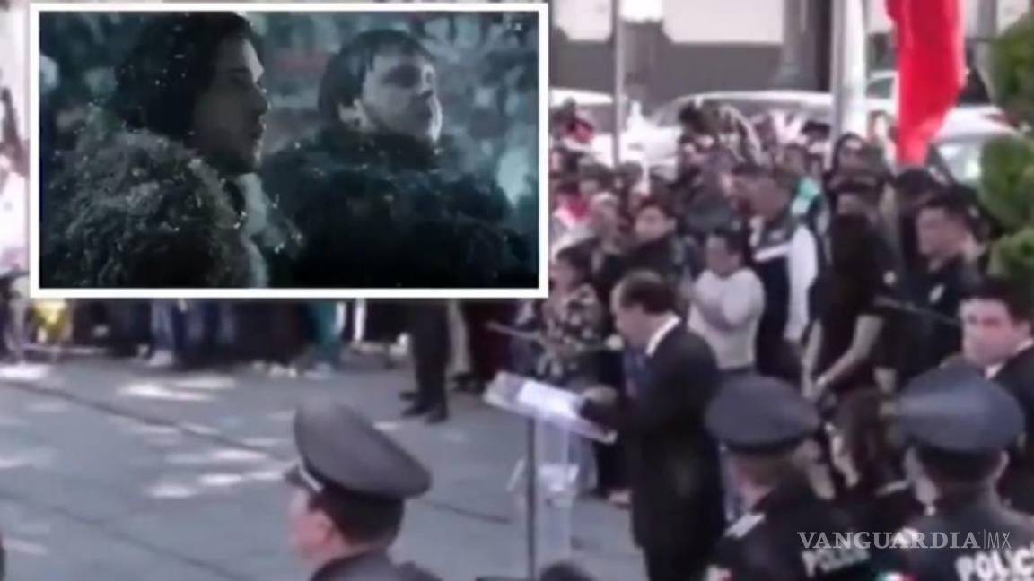 Con discurso de 'Games of Thrones' despiden a policías asesinados