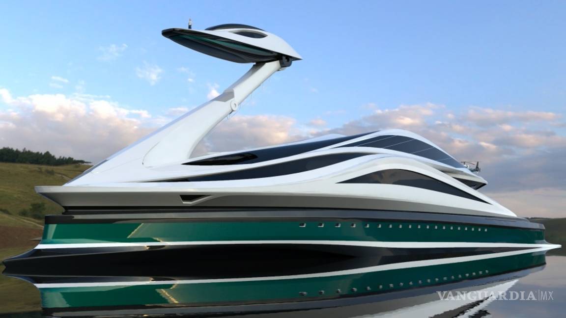 $!Avanguardia, un nuevo megayate de lujo de 137 metros emula la forma de un cisne