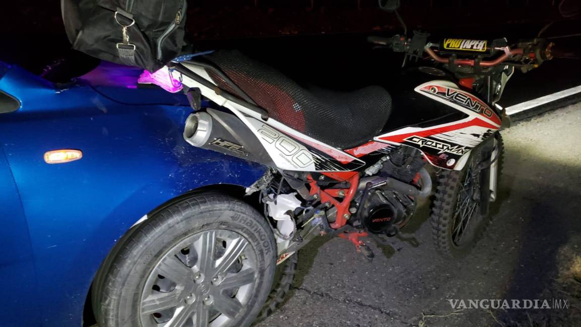 Fallece motociclista en carretera Saltillo-Parras; automovilista lo embiste